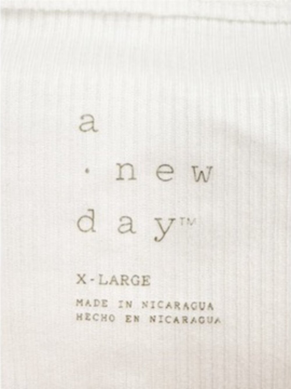 A New Day Slim Fit Modern Ribbed Mock Neck Tank Top Off-White XL NEW - Picture 4 of 9
